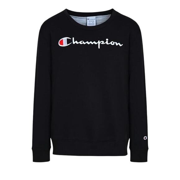 Champion Kids' Signature Crew Pullover in Black, Size L​ - Picture 1 of 1